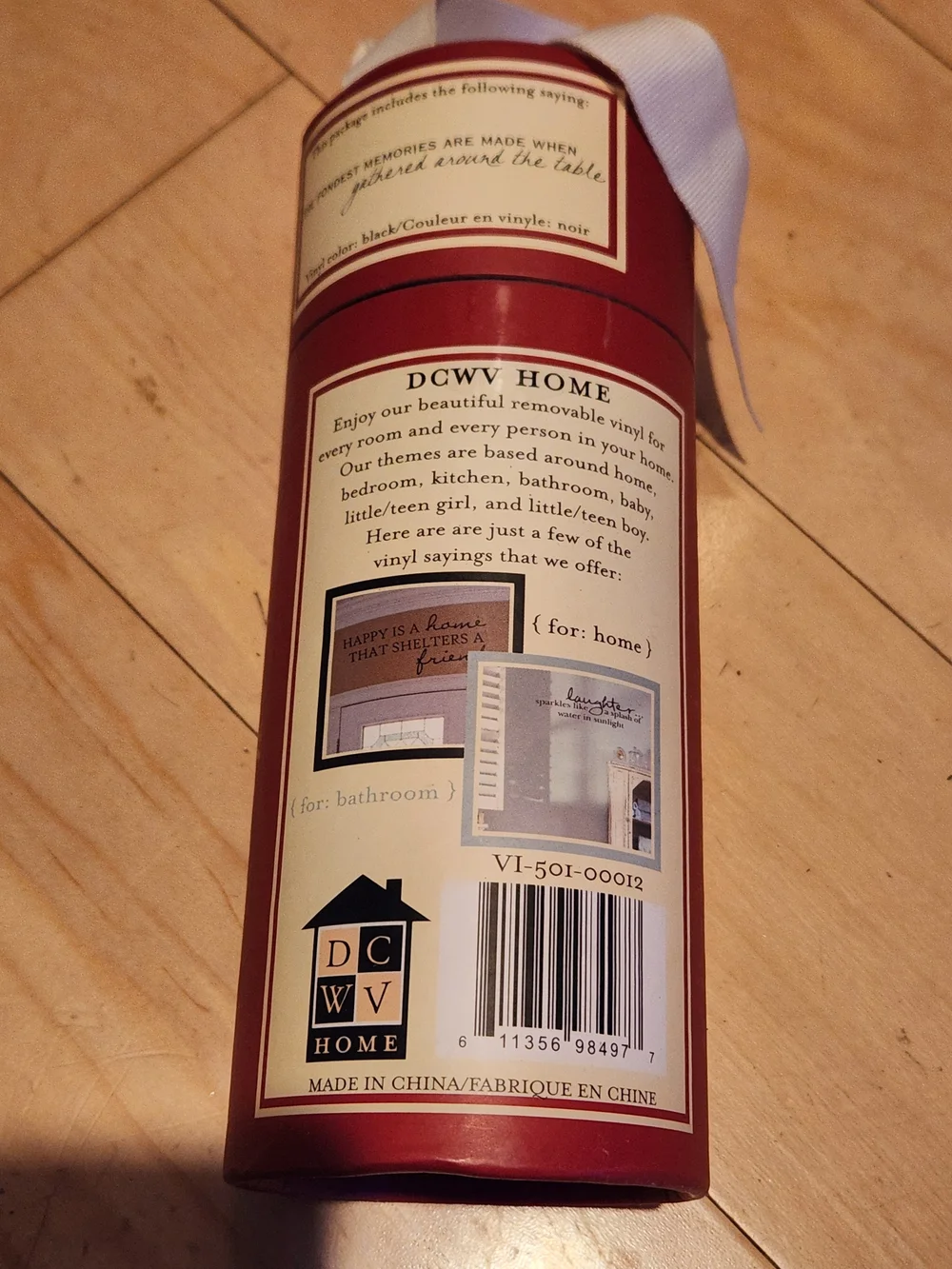Removable Vinyl Lettering - Red